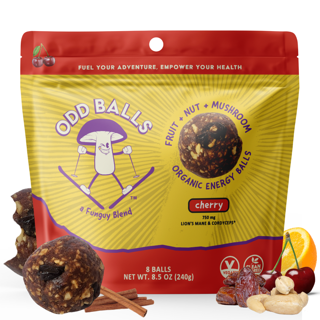 Organic Mushroom Energy Balls | Cherry: Fuel Your Adventure