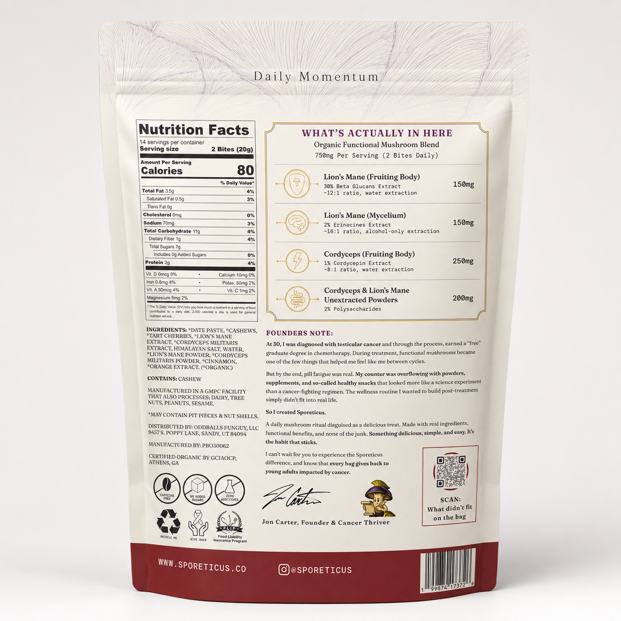 Daily Momentum Organic Energy Bites