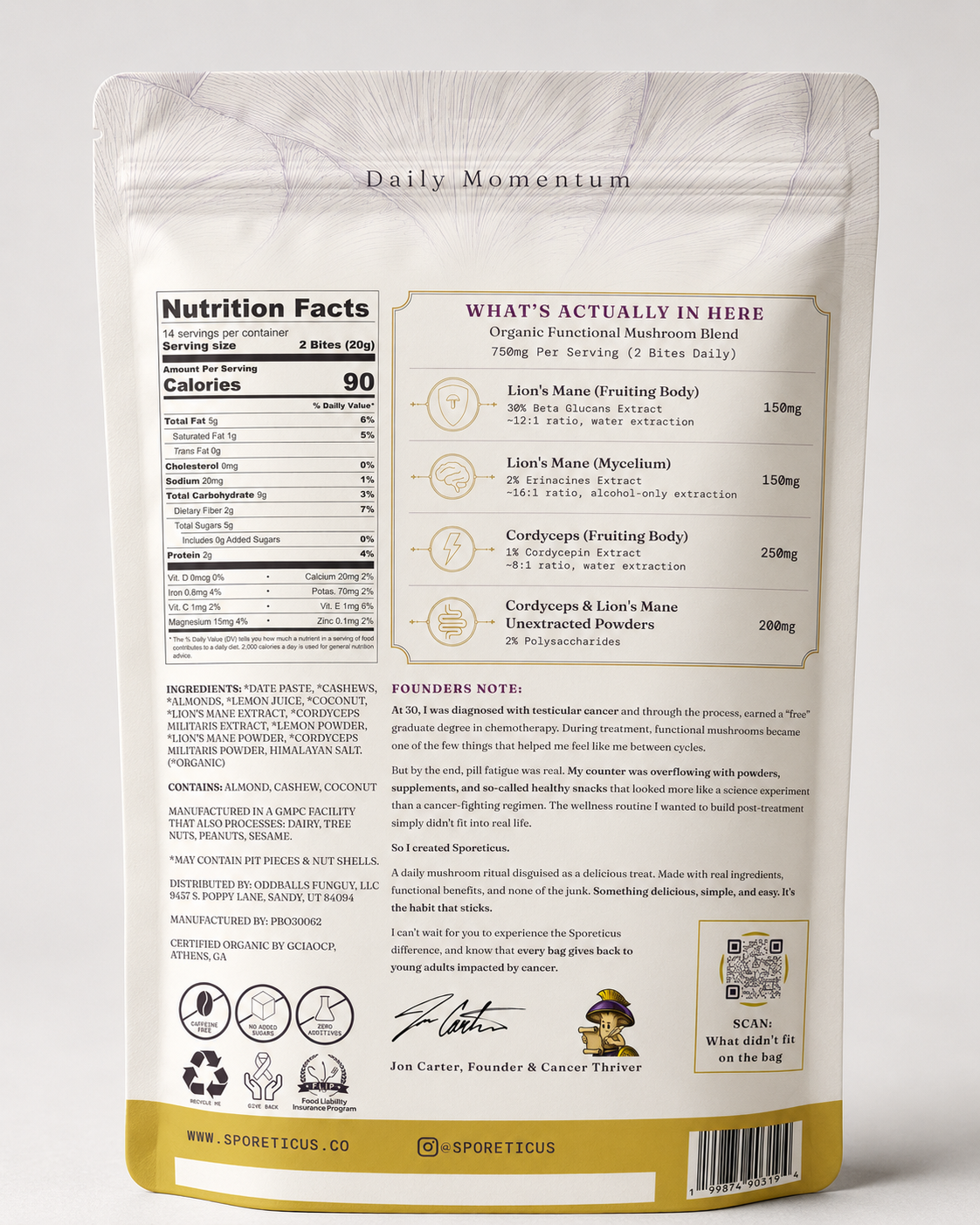 Daily Momentum Organic Energy Bites